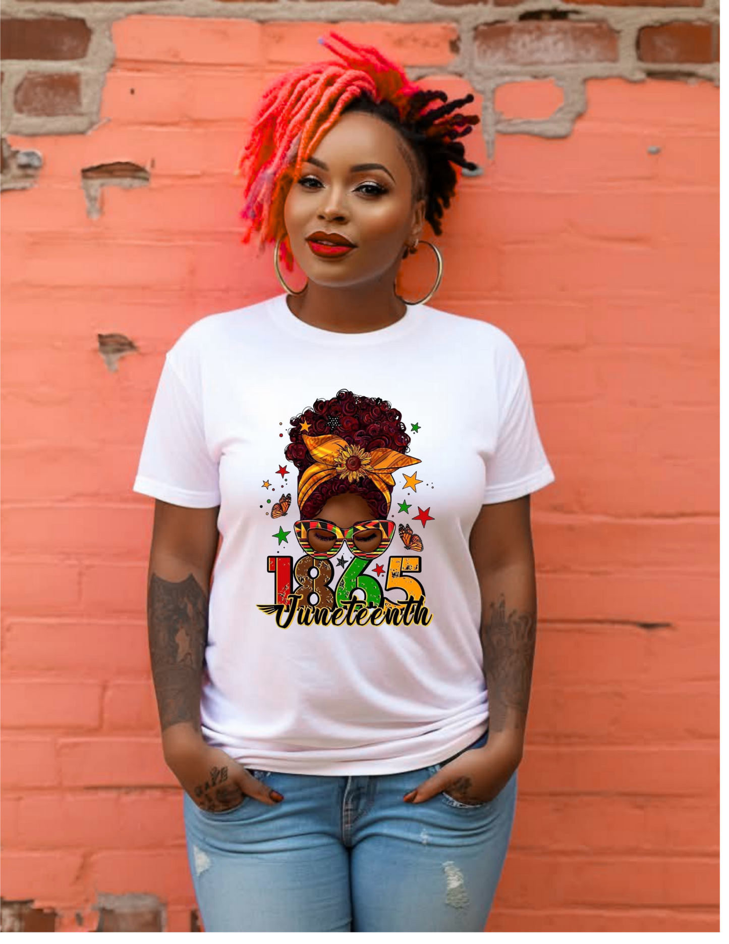 1865 Juneteenth Messy Bun Graphic Tee