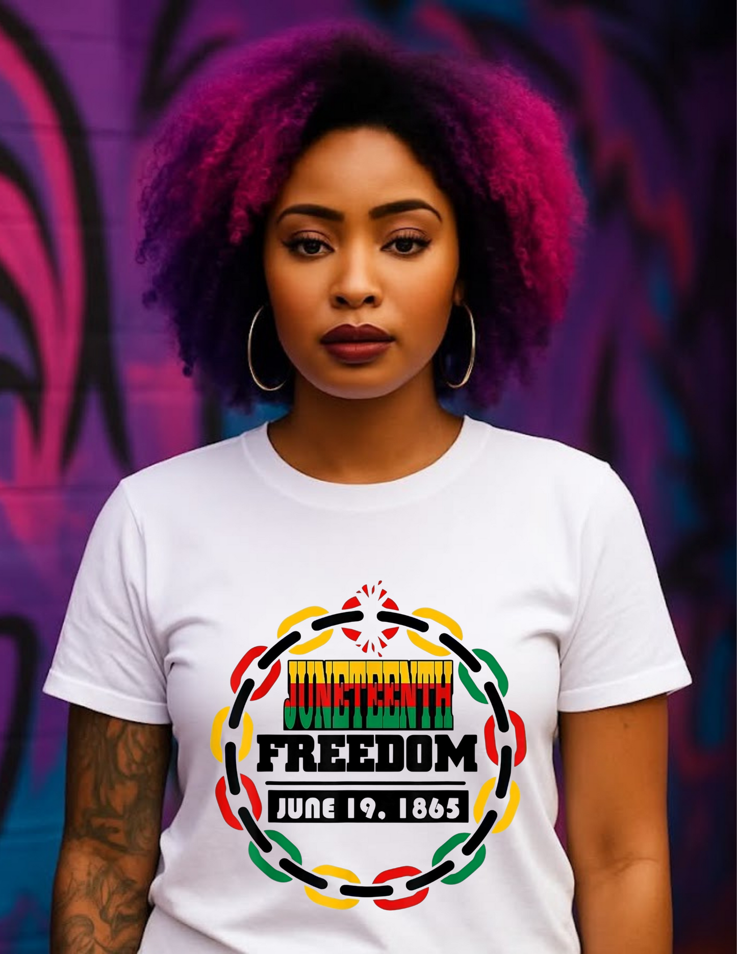 Juneteenth Freedom June 19, 1865 Graphic Tee