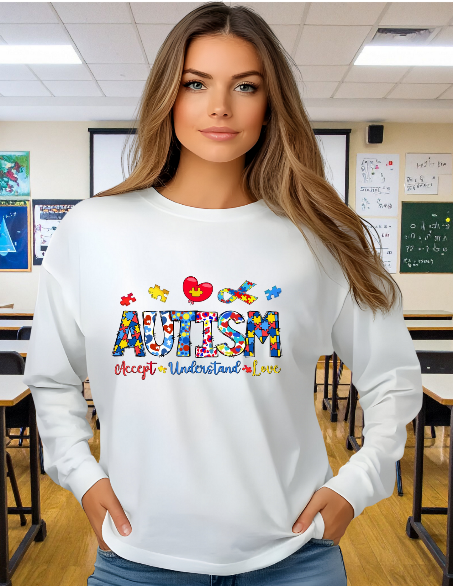 "Autism Awareness Shirt | Accept Understand Love Tee | Premium Unisex Graphic Tee for Advocates & Families"