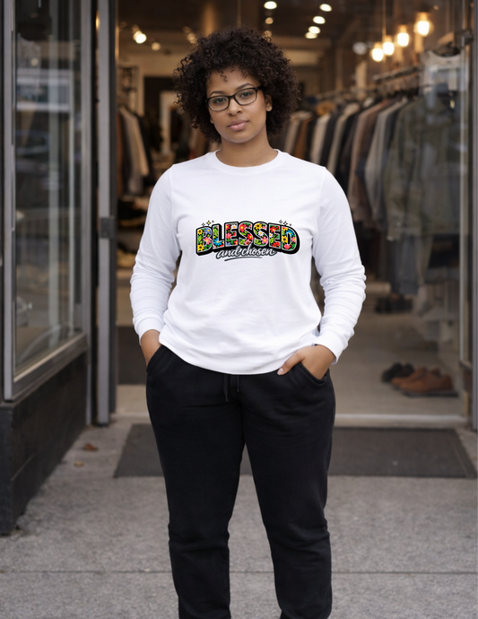 Blessed and Chosen Tee | Faith-Inspired Apparel