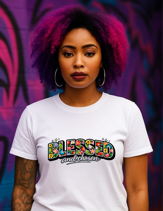 Blessed and Chosen Tee | Faith-Inspired Apparel