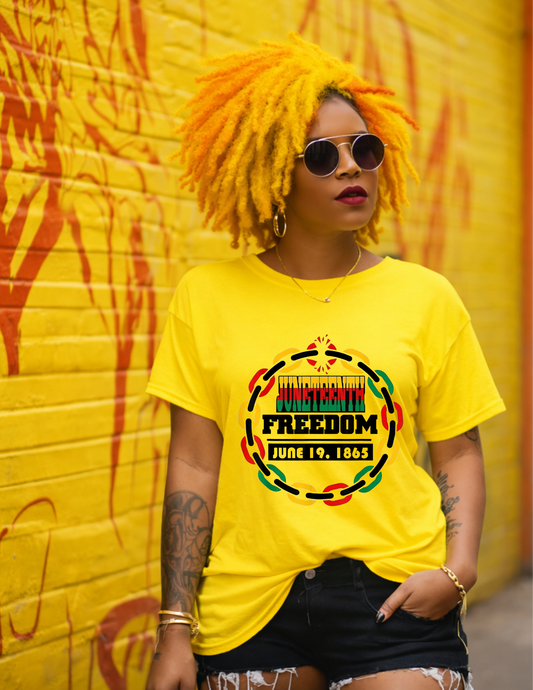 Juneteenth Freedom June 19, 1865 Graphic Tee