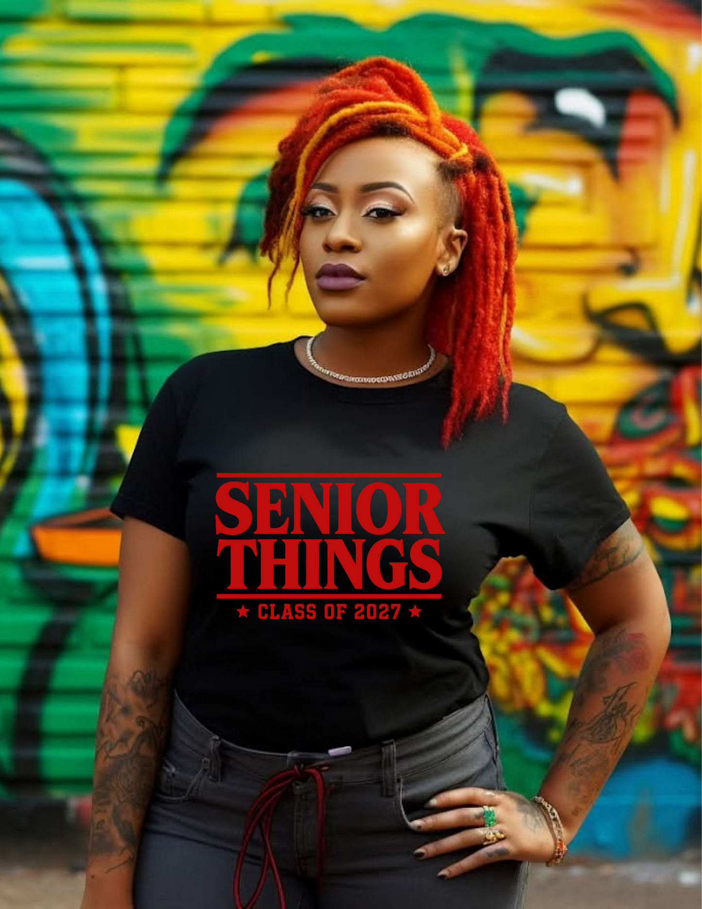Senior Things Class of 2027 Graphic Tee